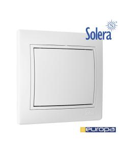 Tapa ciega de empotrar blanco 83x81x10mm mecanismo completo s.europa solera erp75u 8423220085381 42964 SOLERA