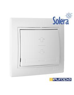 Iinterruptor persiana 10a 25v blanco con marco s.europa solera erp21u 8423220220898 42997 SOLERA