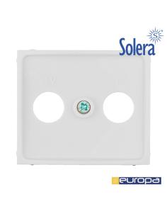 Tapa universal sin marco para toma de seal tv/r color blanco s.europa solera erp47tlv 8423220087781 42999 SOLERA