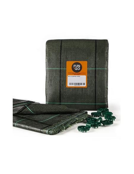 Malla de suelo para camping. color verde 3x6m fungo 8435310192985 81047 FUN & GO