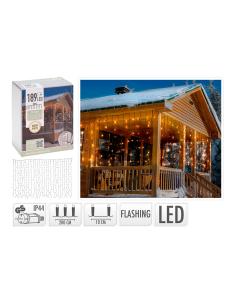 Cortina 189 leds flash blanco cálido 2x0,7m 8719987746741 72312 H&S