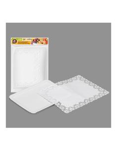 Bolsa con 2 bandejas rectangulares con blonda 22x28cm 8413930035523 77181 BEST PRODUCTS GREEN 2