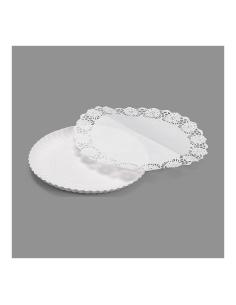 Bolsa con 3 bandejas redondas con blonda 21cm 8413930035561 77188 BEST PRODUCTS GREEN