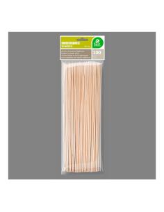 Blister 100 pinchos de madera higienico de 300x2mm 8413930036124 77224 BEST PRODUCTS GREEN 2
