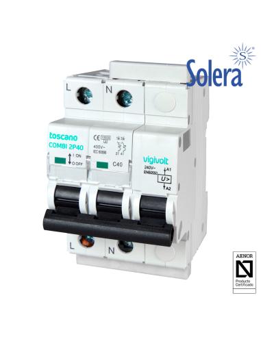 Protección contra sobretensiones perm. iga 2p 25a c 10ka solera cbm140 8423220216976 02869 SOLERA