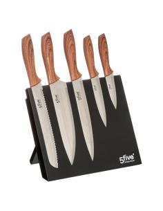 Soporte imantado con 5 cuchillos 32x23.2x19cm 3560238660911 78134 5 FIVE