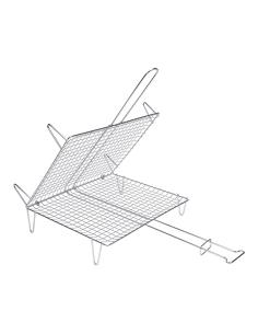 Parrilla doble para pescado 40x45cm sauvic 8423171025931 73897 SAUVIC 2