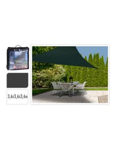 Toldo de tela triangular color: gris oscuro 360x360x360cm ambiance 8719987805943 73017 AMBIANCE