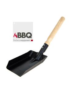 Pala metálica para carbón de barbacoa color negro 9,5x37,5cm bbq 8718158258762 74032 BBQ