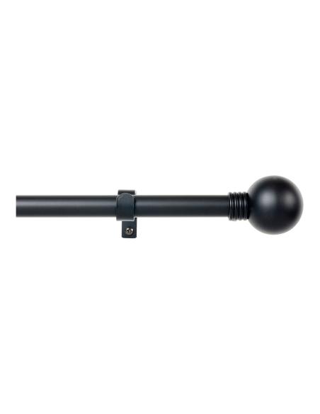 Kit barra cortina anillo extensible de 110 a 200cm negro stor planet 8413936050254 68291 STOR PLANET