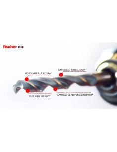 Pack 5 brocas metal f3 hss-r din 338 11,5x94/142 614157 fischer 7792112141575 17668 FISCHER 2