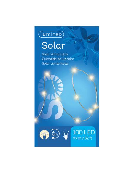 Guirnalda solar 9,9m 100 leds lumineo 8720194993910 71269 LUMINEO