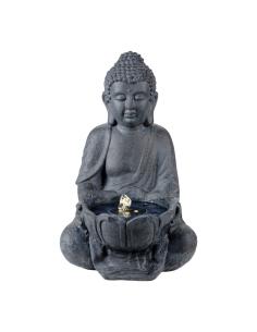 Fuente buda solar. luz cálida. 29,5x28x45cm 8720194542712 83785 LUMINEO