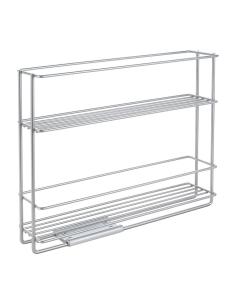 Especiero deslizante 2 estantes 'in&out' 28x6x22cm metaltex 8002523646507 77259 METALTEX 2
