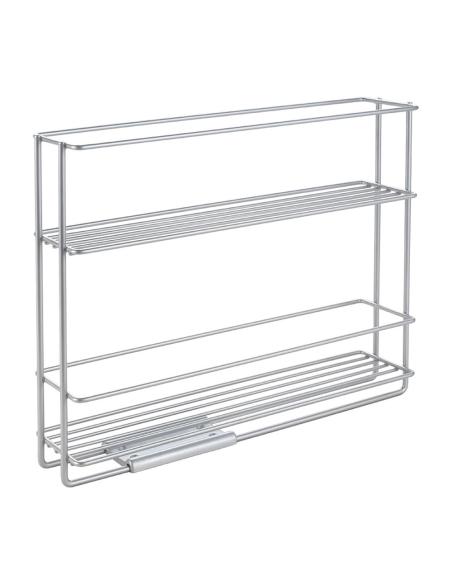 Especiero deslizante 2 estantes 'in&out' 28x6x22cm metaltex 8002523646507 77259 METALTEX