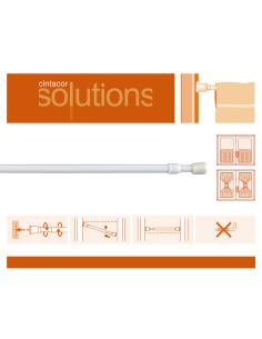 Portavisillo rosca 8mm 40-65cm blanco 2 unidades 8413936004158 68355 CINTACOR 2