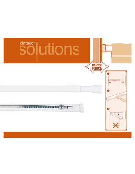 Portavisillo a presion modelo oval force blanco 56-90cm 1 unidad 8413936045199 68362 CINTACOR