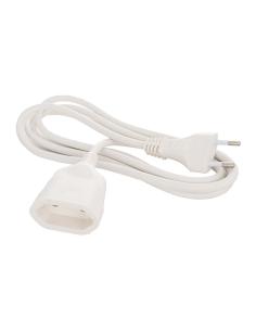 Prolongación manguera 2x1mm 2m blanco solera 8423220007727 23198 SOLERA