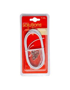 Cable plastificado blanco (gusanillo) 1m portavisillo pv024 cintacor 8413936004295 68365 CINTACOR 2