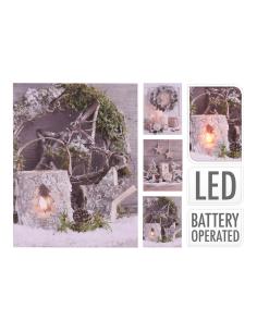 Cuadro navideño led 15x20cm mod. surtidos 8719987860805 72331 EDM
