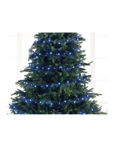 Guirnalda led compact parpadeante colores blanco, azul y turquesa 750l cable verde 21m 8720194605554 72385 EDM