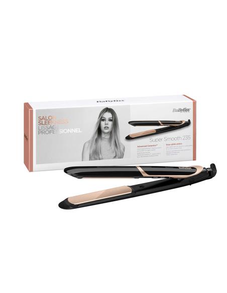 Plancha titanio cerámica iónica super smooth 235 babyliss 3030050153903 07464 BABYLISS
