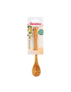 Cuchara aceitunas madera de olivo 21cm metaltex 8002525806176 75579 METALTEX 2