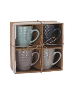 Set 4 tazas café 200ml colores surtidos 8719202940022 77355 EXCELLENT HOUSEWARE 2