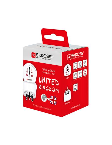 Adaptador mundial a reino unido skross 1500225-e 7640166320197 40907 SKROSS