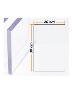 Placa policarbonato transparente 4mm - 20x30cm 9502656696435 02481 COMPOSSAR