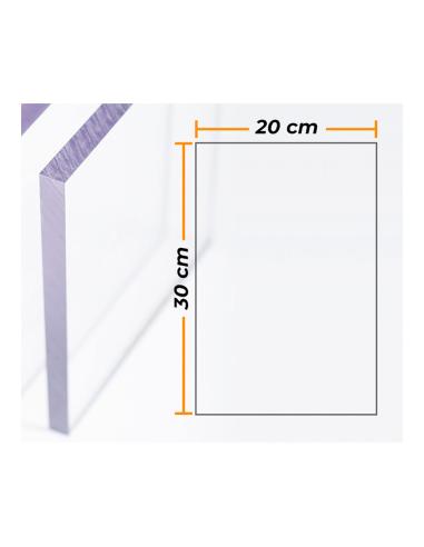 Placa policarbonato transparente 4mm - 20x30cm 9502656696435 02481 COMPOSSAR