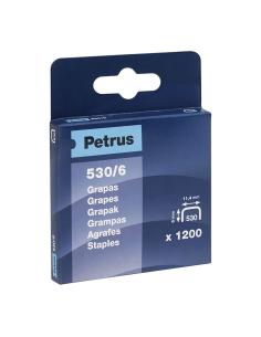 Caja 1200 grapas mod. 530/6mm 77513 petrus 8411772775133 19843 PETRUS