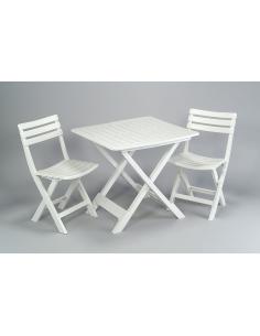 Set de camping color: blanco 44x41x78cm/80x72x70cm modelo: camping set progarden 8009271006669 75373 IPAE PROGARDEN