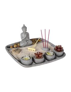 Jardín zen cemento gris 24x24x12 cm 3560238528310 83600 ATMOSPHERA