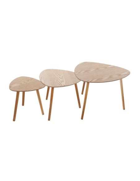 Juego de mesas de centro de madera modelo mileo 3560239696919 83645 ATMOSPHERA
