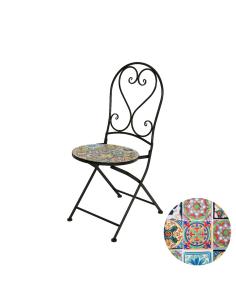 Silla mosaico modelo praga para exterior 8719152693580 83278 EDM