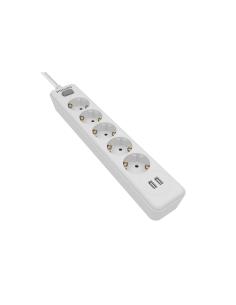 Regleta 5 tomas y 2 puertos usb de 2,4a spn3052wa/10 philips 4895229117143 41023 PHILIPS