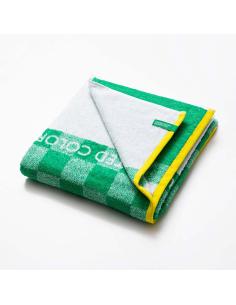 Toalla de playa 140x70cm cuadros verdes kids benetton 8435496466900 68339 BENETTON