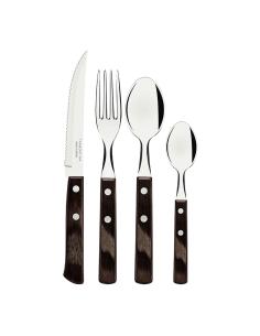 Juego de cubiertos 24 piezas polywood castaño tramontina 7891112108660 73089 TRAMONTINA