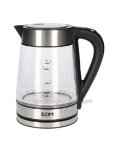 Hervidor de agua de cristal 1,7 litros 1850 - 2200w edm 8425998076578 07657 EDM
