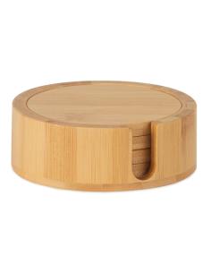 Posavasos bambú con soporte ø11x4cm ms72076 andrea house 8435304880539 01572 ANDREA HOUSE