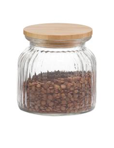 Bote cocina vidrio bambú 600ml ms72136 andrea house 8435304881062 01573 ANDREA HOUSE