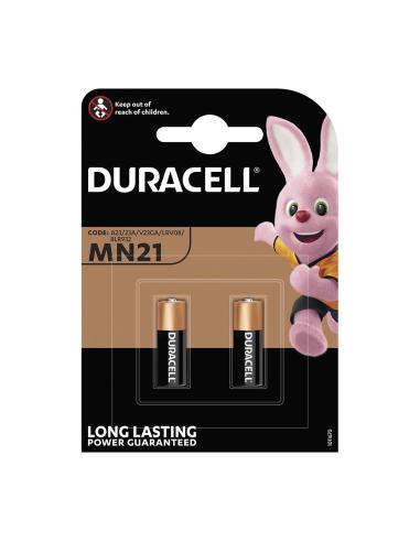 Pila alkalina duracell segurity mn21 12v (23a) mando a distancia (blister 2 unid.) ø10,3x28,5mm 5000394911215 38106 DURACELL