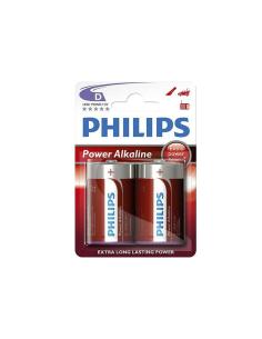Pila alkalina phillips d - lr20 1,5v (blister 2 unid.) ø34,2x61,5mm 8712581550011 38403 PHILIPS