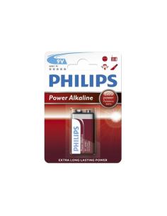 Pila alkalina philips 6lr61 9v (blister 1 unid.) 26,5x17,5x48,5mm 8712581550042 38404 PHILIPS