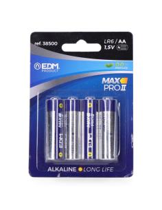 Pila edm alkalina long life aa - lr06 1,5v (blister 4 unid.) ø14,5x50,5mm 8425998385007 38500 EDM