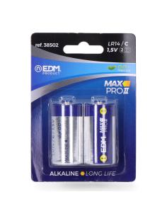 Pila edm alkalina long life c - lr14 1,5v (blister 2 unid.) ø26,2x50mm 8425998385021 38502 EDM