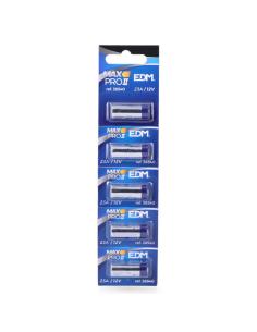 Pila alkalina edm max-pro 23a 12v mando a distancia ø10,3x28,5mm 8425998385403 38540 EDM