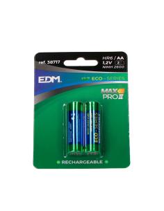Pila recargable eco-series edm aa - lr06 2600ma (blister 2 unid.) ø14,5x50,5mm 8425998387179 38717 EDM