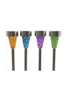 Estaca solar mosaico exterior 39cm 8718533737578 83328 LUMINEO